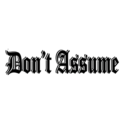 dont-assume-logo